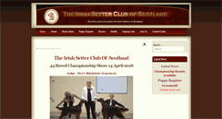 Desktop Screenshot of irishsetterclubofscotland.co.uk