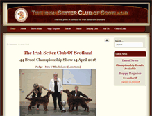 Tablet Screenshot of irishsetterclubofscotland.co.uk